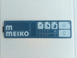 Membrane sticker keyboard panel for dishwasher Meiko DV120, DV160, FV130 series