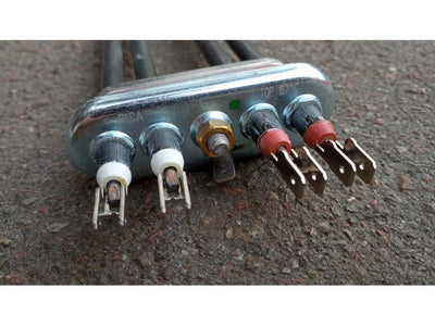 Тен бойлера для посудомийної машини Hobart 416288 4880W 254V фланець 70x18mm