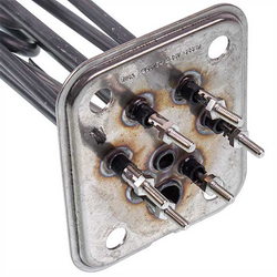 Boiler heater for dishwasher Elframo, Komel, MBM 418879 9800W 230V L=322mm B=37mm flange 81x96mm