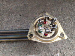 Tank heater, bathtub for dishwasher Meiko 11000W, 230V, flange 57.5mm bent.