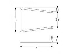 Heating element of tank, bath for dishwasher Mach 2500W, 230V, flange M12x1
