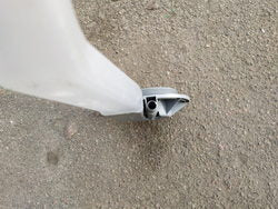 Upper and lower rocker tube connector for dishwasher Electrolux, Zanussi WT4, LS5 series