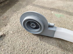 Upper and lower rocker tube connector for dishwasher Electrolux, Zanussi WT4, LS5 series