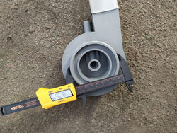 Upper and lower rocker tube connector for dishwasher Electrolux, Zanussi WT4, LS5 series