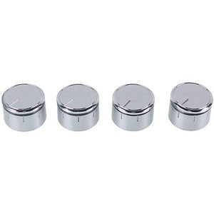 A set of universal oven control knobs (4 pcs.) D=34mm H=23mm (short adapter) silver