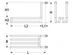 Heat for deep fryer Lotus, MBM 415704 1800W 230V