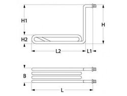 Heat for fryer Ubert 415566 2000W 230V