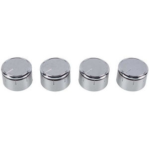 A set of universal adjustment knobs for the oven (4 pcs.) D=34mm H=30mm (high adapter) silver