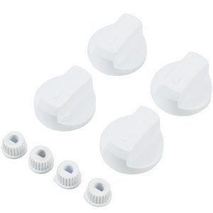 A set of universal adjustment knobs for the stove (4 pcs.) D=39mm H=20mm with adapters