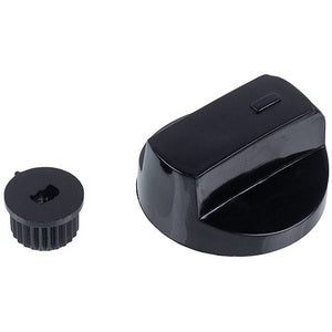 A set of universal adjustment knobs for the stove (4 pcs.) D=40mm H=20mm with adapters (black)
