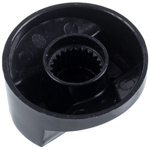A set of universal adjustment knobs for the stove (4 pcs.) D=40mm H=20mm with adapters (black)