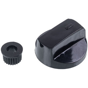 Set of universal adjustment knobs for the stove (4 pcs.) D=39mm H=20mm with adapters (black)