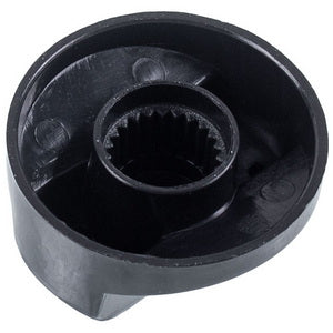 Set of universal adjustment knobs for the stove (4 pcs.) D=39mm H=20mm with adapters (black)