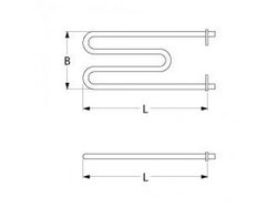 Heater for Inoksan 1000W, 230V, flange specific.