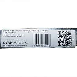 Smuga grounding steel galvanized 25x4 CYNK MAL 0.8 kg/m (Price per 1 kg)