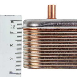 Heat exchanger plates (14 plates) Zilmet for gas boiler 17B1901426