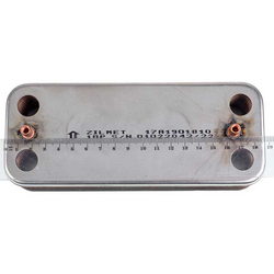 Plate heat exchanger (18 plates) Zilmet for gas boiler (universal) 17A1901810