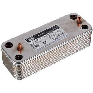 Теплообмінник пластинчастий ГВП Zilmet (20 пл.) для газового котла Baxi Eco, Luna 3, Fourtech, Westen Pulsar 17B2072000