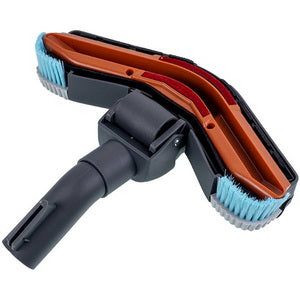 Floor/carpet brush CRP197/01 for a vacuum cleaner on a pipe under a Philips clamp 432200422712 D=32mm