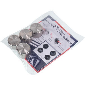 A set of universal adjustment knobs (4 pcs.) for the oven with adapters (golden insert) D=34mm H=23mm