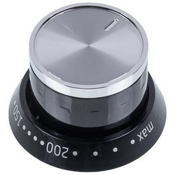 Ручка регулювання температури духовки для плити Beko 250316375 чорний