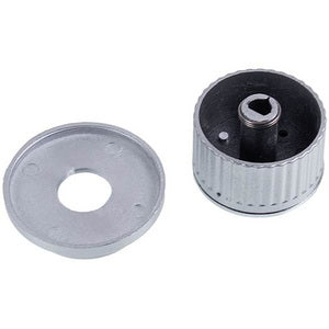 A set of universal adjustment knobs (4 pcs.) for a plate with limbs and springs (silver)