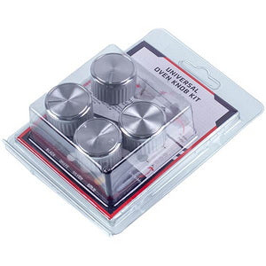 A set of universal adjustment knobs (4 pcs.) for the stove (silver)