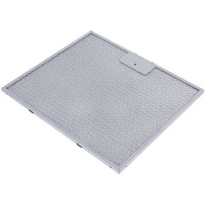 Grease filter (metal) for hood 345x300x8mm (for clips, universal)