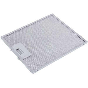 Grease filter (metal) for hood 224x258x8mm (for clips, universal)