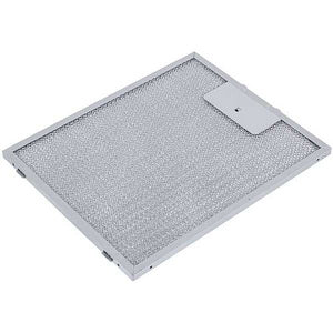 Grease filter for hood (metal) 262x212x8mm (for clips, universal)