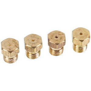 A set of nozzles (4 pcs., LPG) of a burner for a gas stove (thread 7mm)