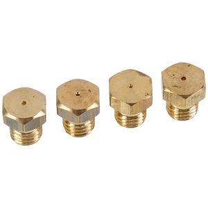 A set of nozzles (4 pcs., LPG) of a burner for a gas stove (thread 9mm)