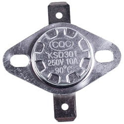Overheating thermostat 90°C 10 A 250 V KSD301 for geyser 26300040