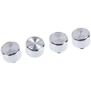 A set of universal adjustment knobs (4 pcs.) for the stove (silver)