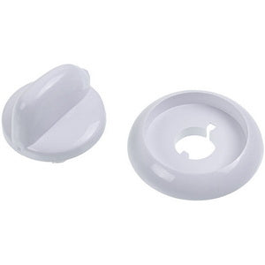 A set of adjustment knobs with springs (5 pcs.) for the Gefest white plate D=50mm H=41mm