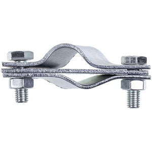 Threaded ground rod connector D-16mm with strip/coil