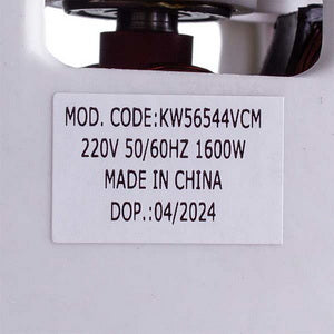 Vacuum cleaner motor KW56544VCM Koolwen 1600W D=121/90mm H=109/38mm