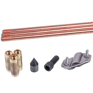 Grounding kit copper-plated threaded D-14.2 mm, L-4.5 m GALMAR