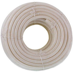 PVC corrugated drainage pipe D=16mm (5/8'') for air conditioner (sold in multiples of 5 m)