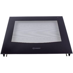 External door panel (with fastenings) for Indesit oven C00536933 492x450mm