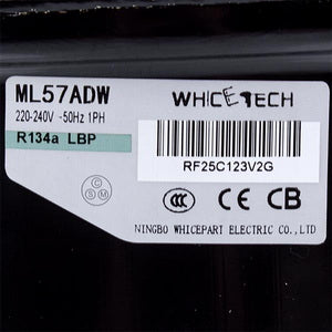 WhiceTech refrigerator compressor ML57ADW R134a 135W (with start relay)