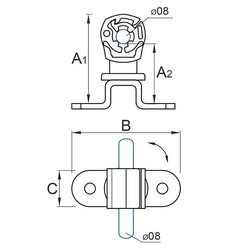 Trimach dart plastic with stand 01/8.2 PL OS