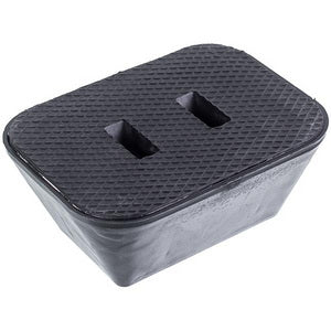 Plastic wire holder for a flat roof with 3PL concrete