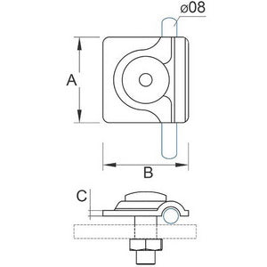 The connecting terminal is galvanically galvanized steel 30/8/1 OC