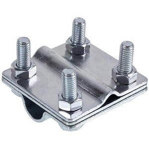 Clamp rod D=16mm/strip/wire D=8-10mm galvanized steel