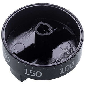 Oven temperature control knob for stove Gorenje 661727 black