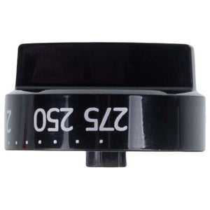 Oven temperature control knob for stove Gorenje 661727 black