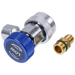 QC-ML R134 (low pressure) refueling coupling for car air conditioners is quick-removable