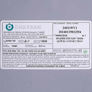 Expanding tank Onaysan 8 l for gas boiler Ferroli 39827800
