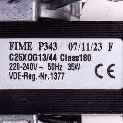 Fan Fime GR03370 35 W for gas boiler Ferroli Domicompact/Domina/Domitop/FEReasy 39817550